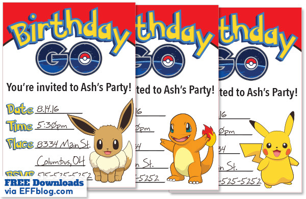 Best ideas about Printable Pokemon Birthday Invitations
. Save or Pin Pokémon GO Birthday GO Free Printable Invitations Now.