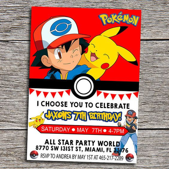 Best ideas about Printable Pokemon Birthday Invitations
. Save or Pin Pokemon Party Invitations Ideas Party XYZ Now.