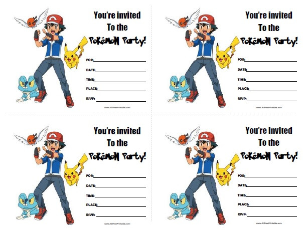 Best ideas about Printable Pokemon Birthday Invitations
. Save or Pin Pokemon Birthday Invitations Free Printable Now.