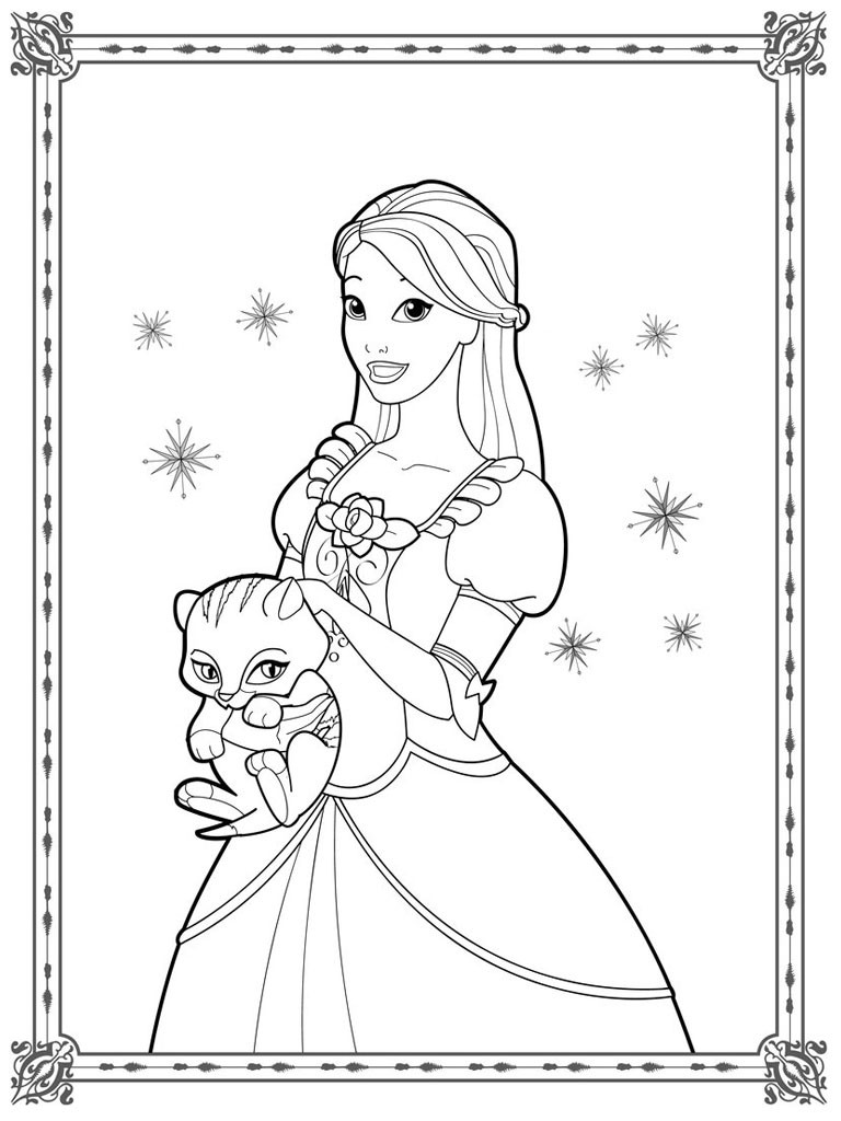 Best ideas about Printable Princess Coloring Pages For Girls
. Save or Pin Barbie Coloring Pages For Girls Now.