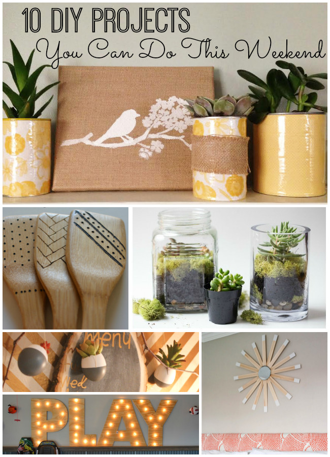 Best ideas about Projects To Do
. Save or Pin DIY Projects You Can Do This Weekend Now.