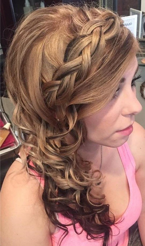 Best ideas about Prom Curley Hairstyles
. Save or Pin 45 Side Hairstyles for Prom to Please Any Taste Now.