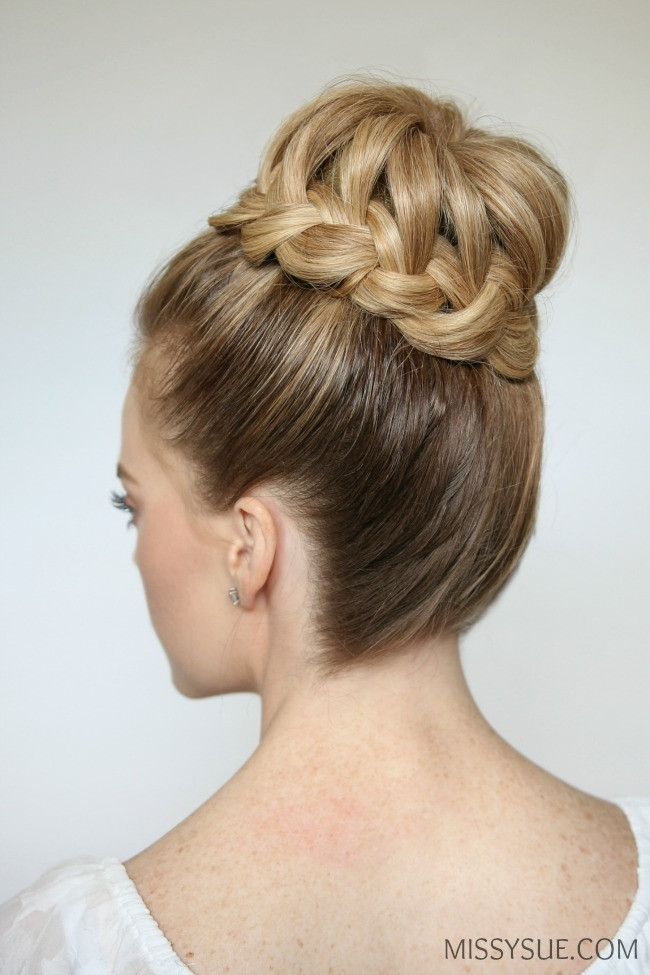 Best ideas about Prom Hairstyle Buns
. Save or Pin French Braid High Bun Now.