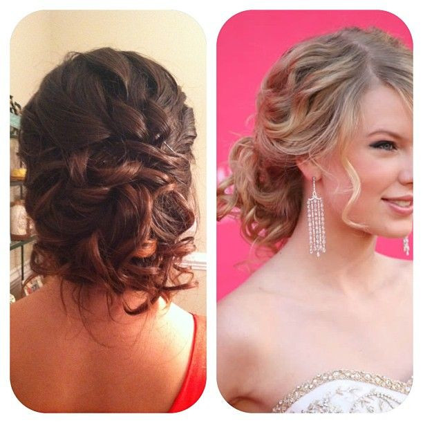 Best ideas about Prom Hairstyle Buns
. Save or Pin prom home ing updo low messy bun inspired by Taylor Now.