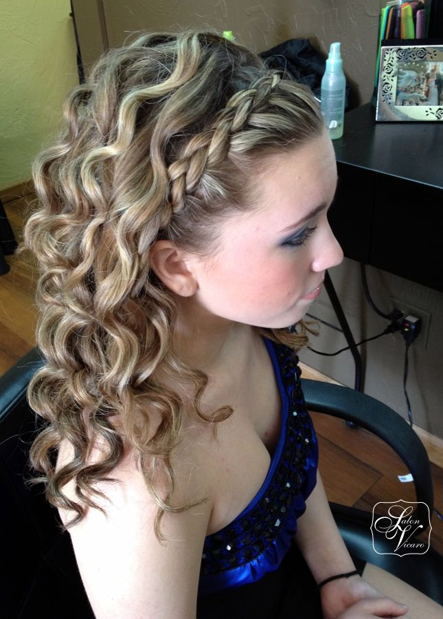 Best ideas about Prom Hairstyle Pinterest
. Save or Pin prom hairstyles with braids and curls half up half down Now.