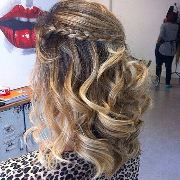 Best ideas about Prom Hairstyles For Medium Hair Down
. Save or Pin 31 Half Up Half Down Prom Hairstyles Now.