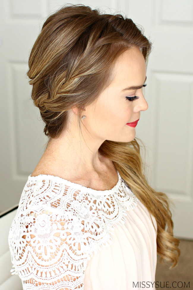 Best ideas about Prom Hairstyles To The Side
. Save or Pin Braided Side Swept Prom Hairstyle Now.