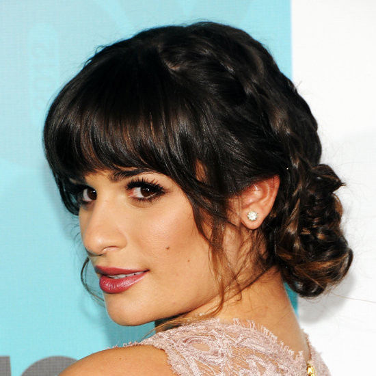 Best ideas about Prom Hairstyles With Bangs
. Save or Pin How to Style Blunt Bangs With a Bun Now.