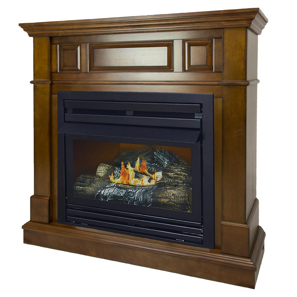 Best ideas about Propane Gas Fireplace
. Save or Pin Pleasant Hearth 27 500 BTU 42 in Convertible Ventless Now.