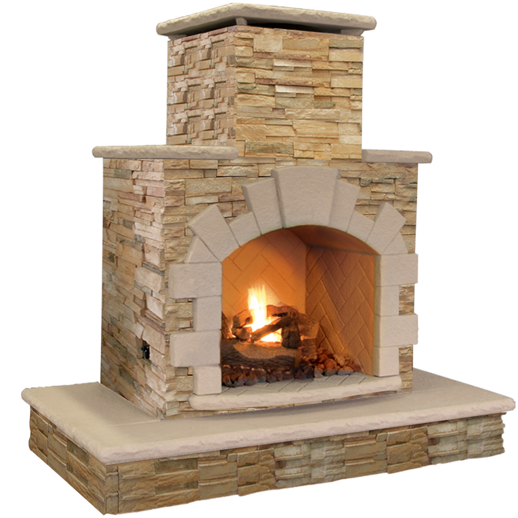 Best ideas about Propane Gas Fireplace
. Save or Pin Natural Stone Propane Gas Outdoor Fireplace Now.