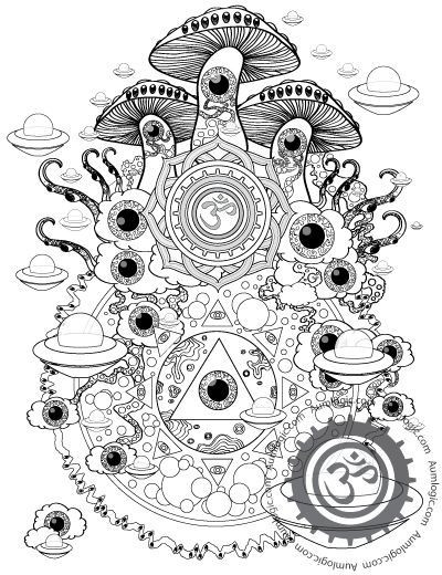 Best ideas about Psychedelic Coloring Pages For Adults
. Save or Pin Psychedelic Mushroom American Hippy coloring page for Now.