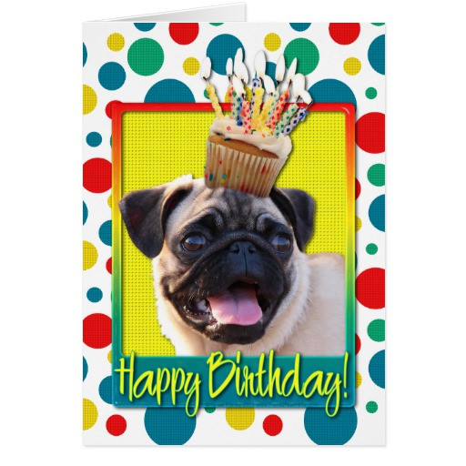 Best ideas about Pug Birthday Card
. Save or Pin Pug Birthday Cards Pug Birthday Card Templates Postage Now.