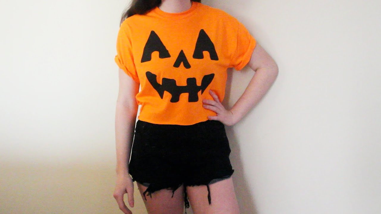 Best ideas about Pumpkin Costume DIY
. Save or Pin DIY Halloween Costume Jack O Lantern Pumpkin Crop Top Now.