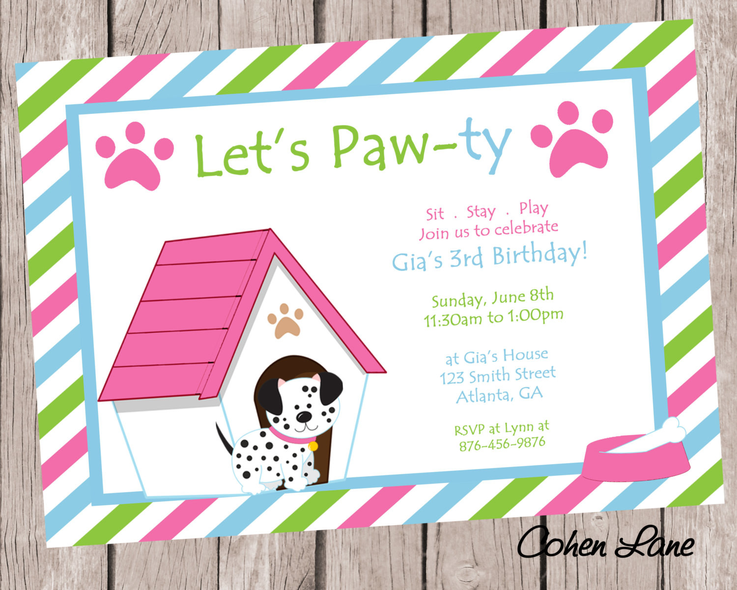 Best ideas about Puppy Birthday Party Invitations
. Save or Pin Puppy Birthday Party Invitation Dog Party Invite Puppy Now.