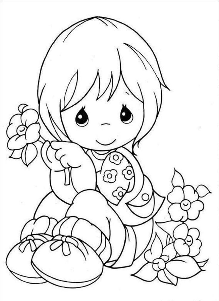Best ideas about Puppy Holding Rose Coloring Pages For Teens
. Save or Pin Little Girl holding a flower Coloring pages Now.