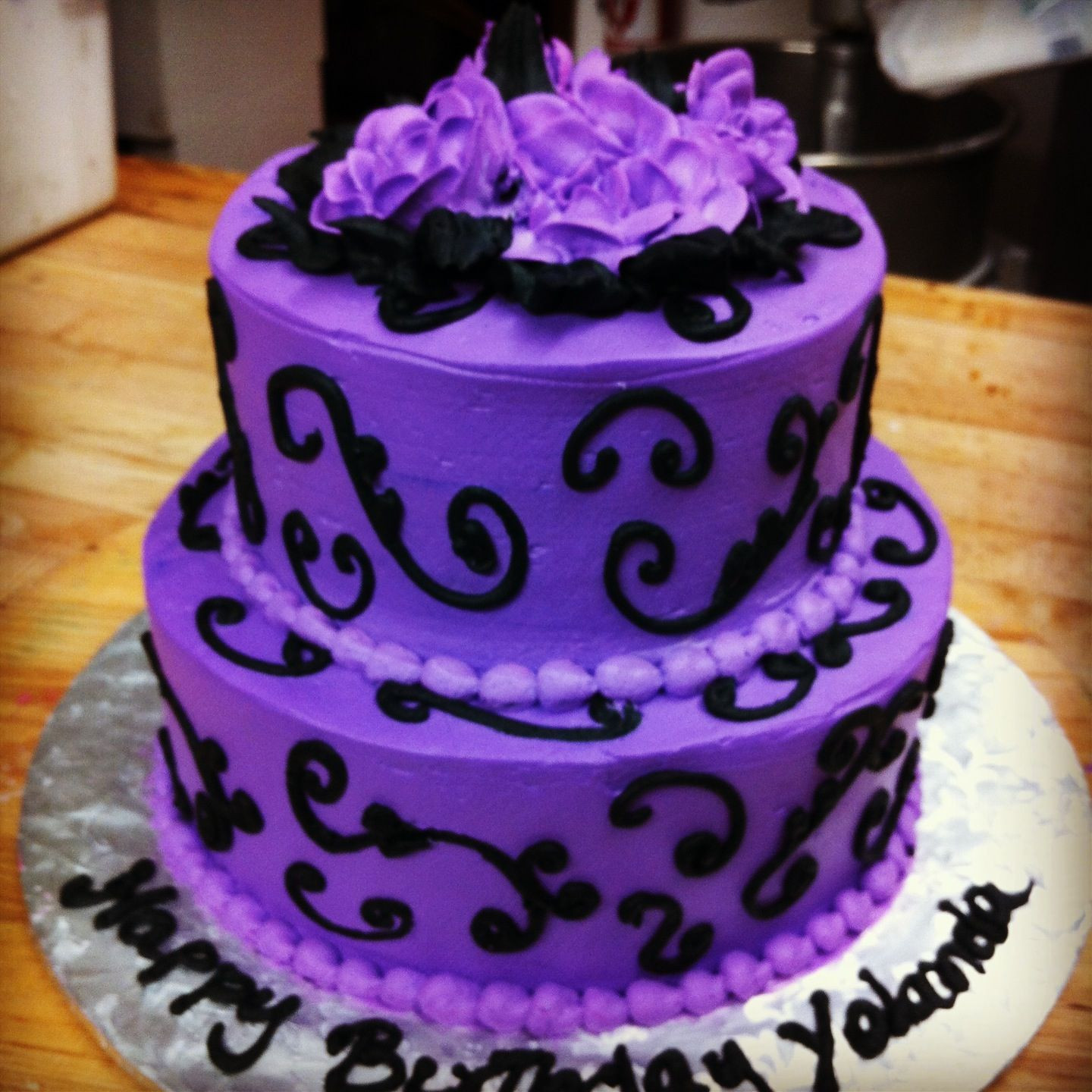 Best ideas about Purple Birthday Cake
. Save or Pin Black and purple birthday cake El manjar peruano by Now.