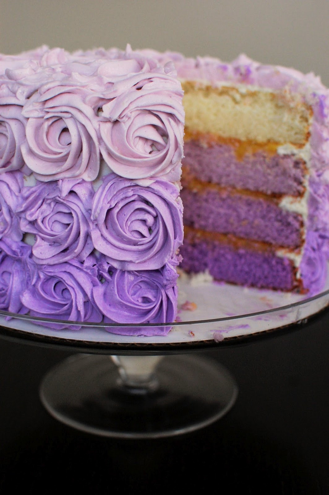 3. Purple Ombre Cake.