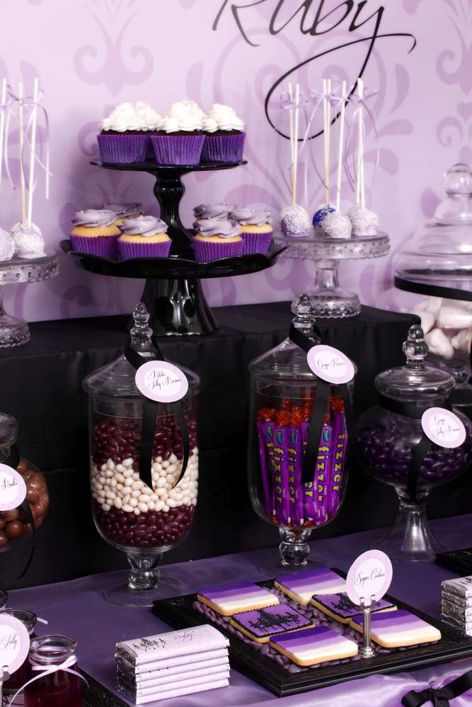 Best ideas about Purple Birthday Decorations
. Save or Pin Purple & Black Sophisticated Tween Birthday Party Now.