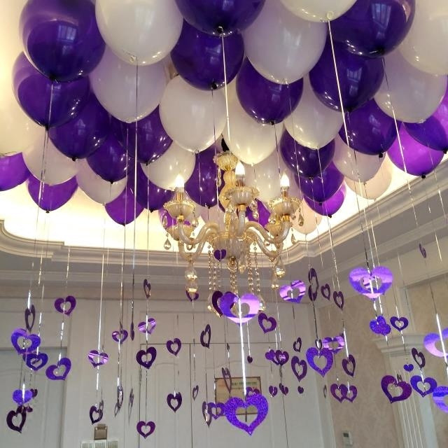 Best ideas about Purple Birthday Party Decorations
. Save or Pin 12 inch 2 9g thicken Dark purple Balloon Marriage room Now.