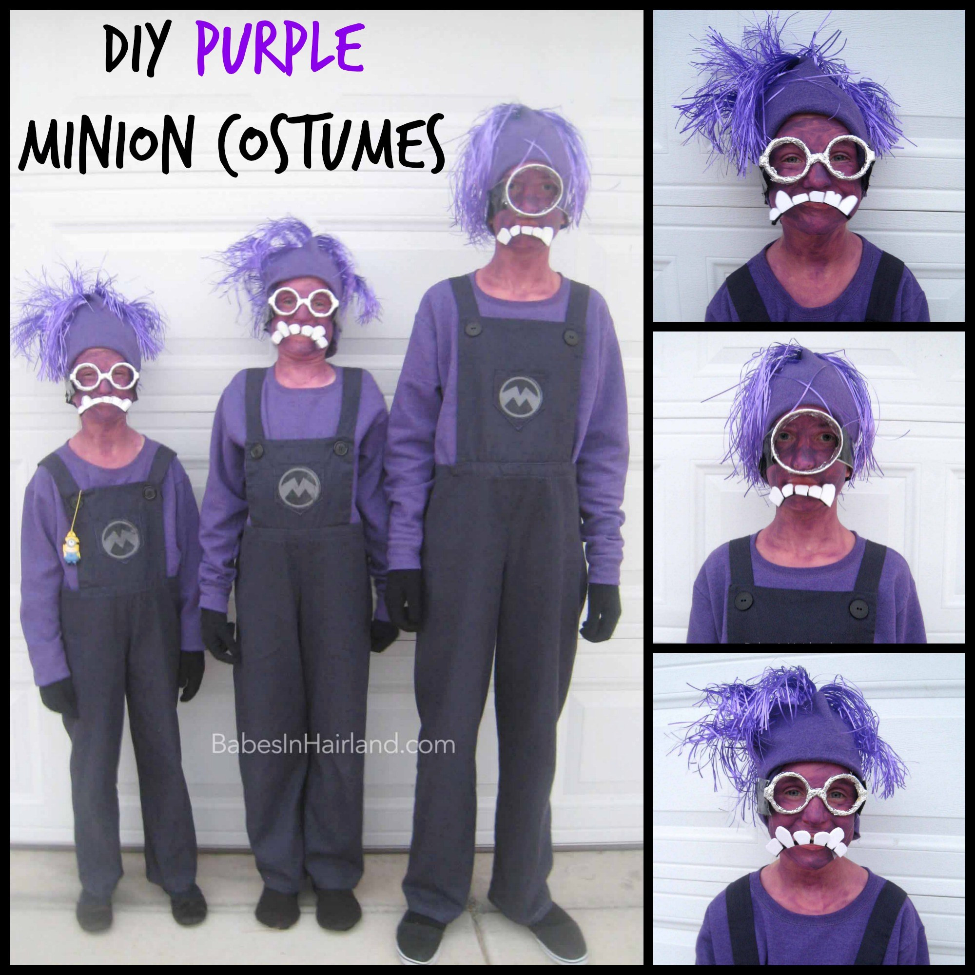 Best ideas about Purple Minion Costume DIY
. Save or Pin Minion Halloween Costumes Babes In Hairland Now.