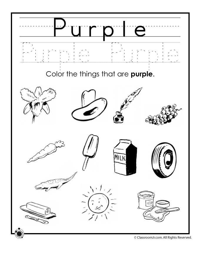 Best ideas about Purple Preschool Coloring Sheets
. Save or Pin 11 Best of Purple Worksheets For Kindergarten Now.