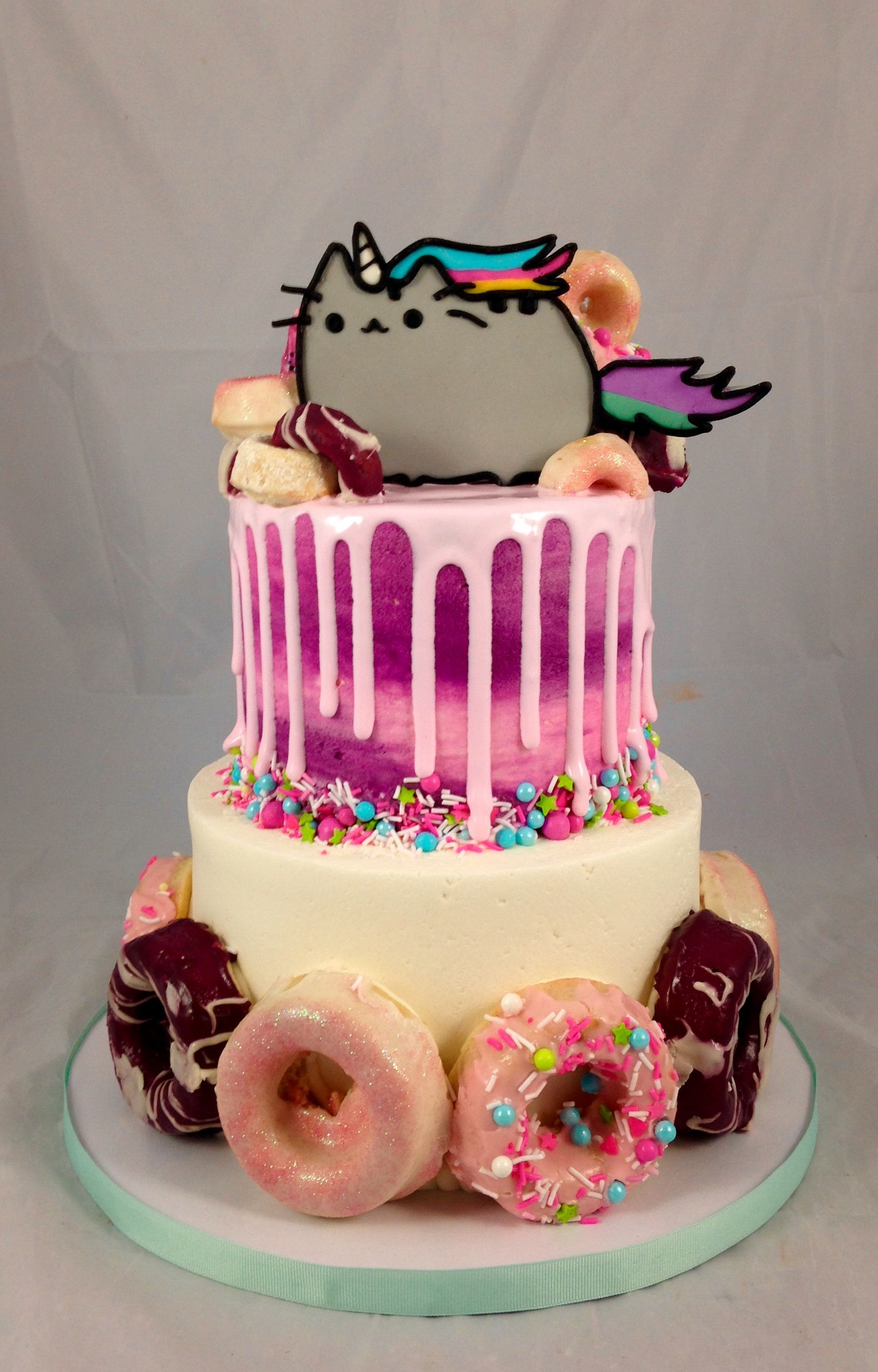 Best ideas about Pusheen Birthday Cake
. Save or Pin Pusheen Cake with glazed cake doughnuts Now.