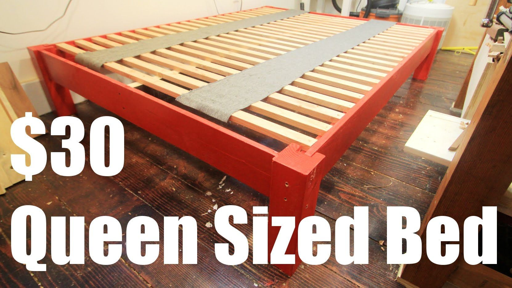 Best ideas about Queen Bed Frame DIY
. Save or Pin How To Make a Queen Sized Bed Frame for Under $30 Now.