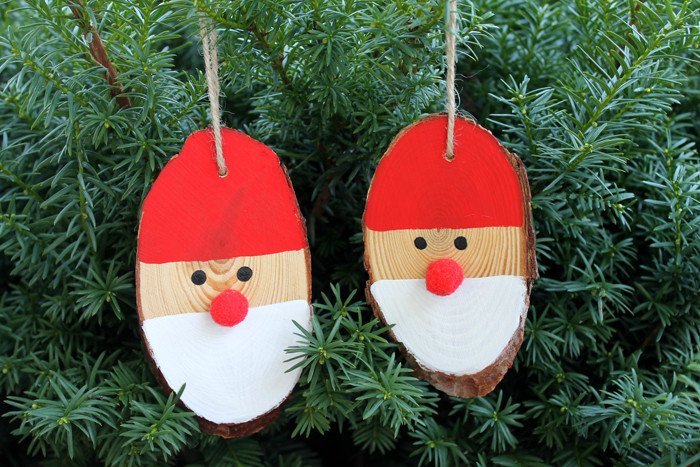 Best ideas about Quick Christmas Crafts
. Save or Pin Wood Slice Santa Ornaments The Country Chic Cottage Now.