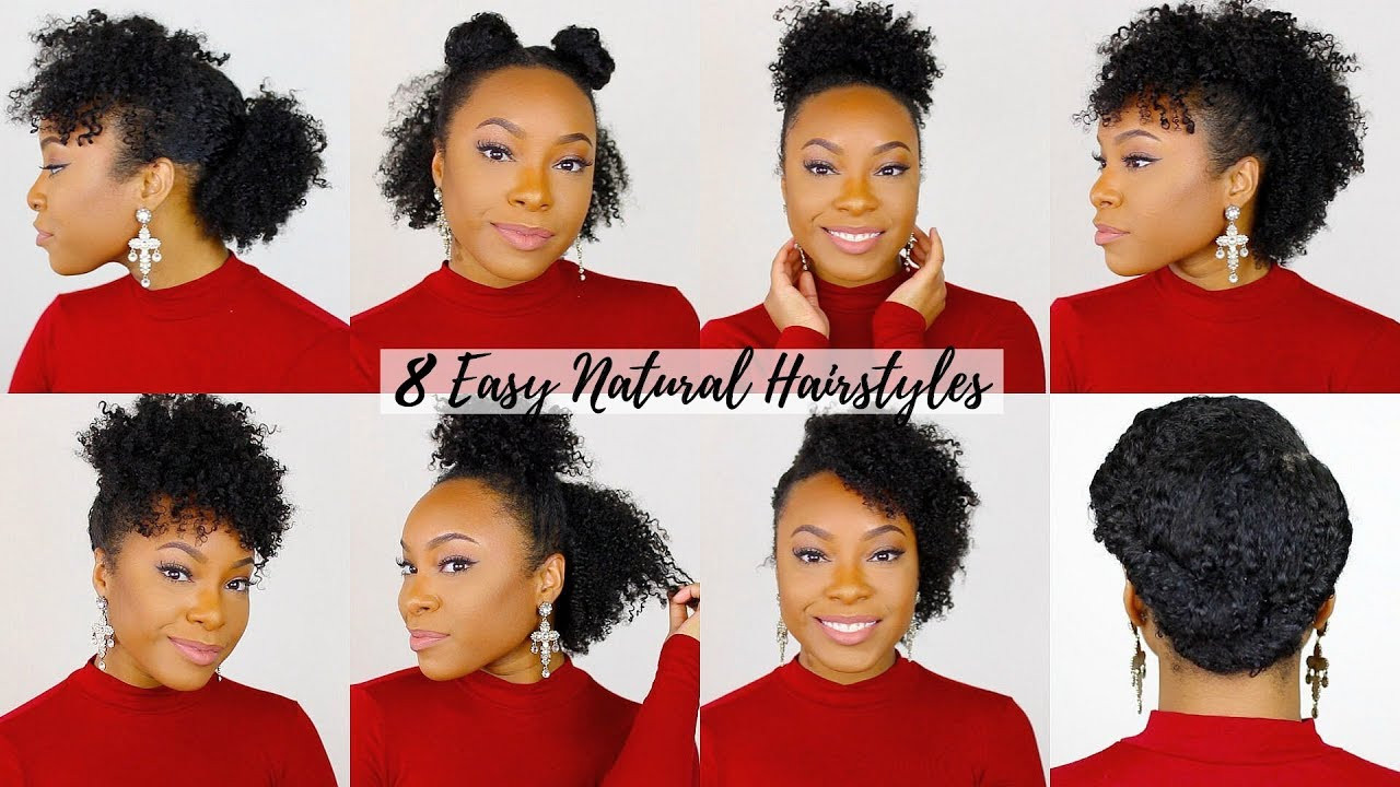 Best ideas about Quick Natural Hairstyles For Long Hair
. Save or Pin 8 QUICK & EASY Hairstyles for Short Medium Natural Hair Now.