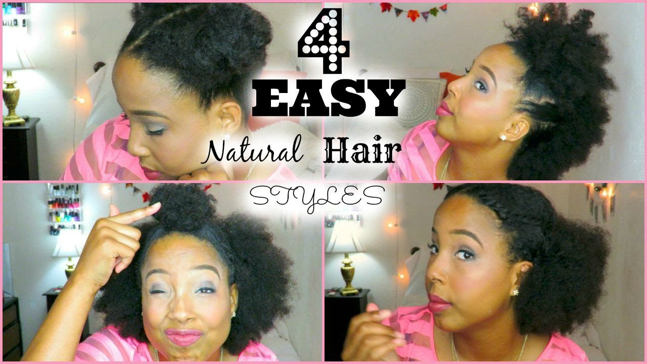 Best ideas about Quick Natural Hairstyles For Long Hair
. Save or Pin Four Easy Quick HairStyles for Short Medium Natural Hair Now.