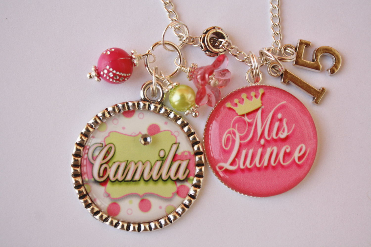 Best ideas about Quinceanera Gift Ideas
. Save or Pin Personalized Quinceanera Gift Necklace or Keychain choice of Now.