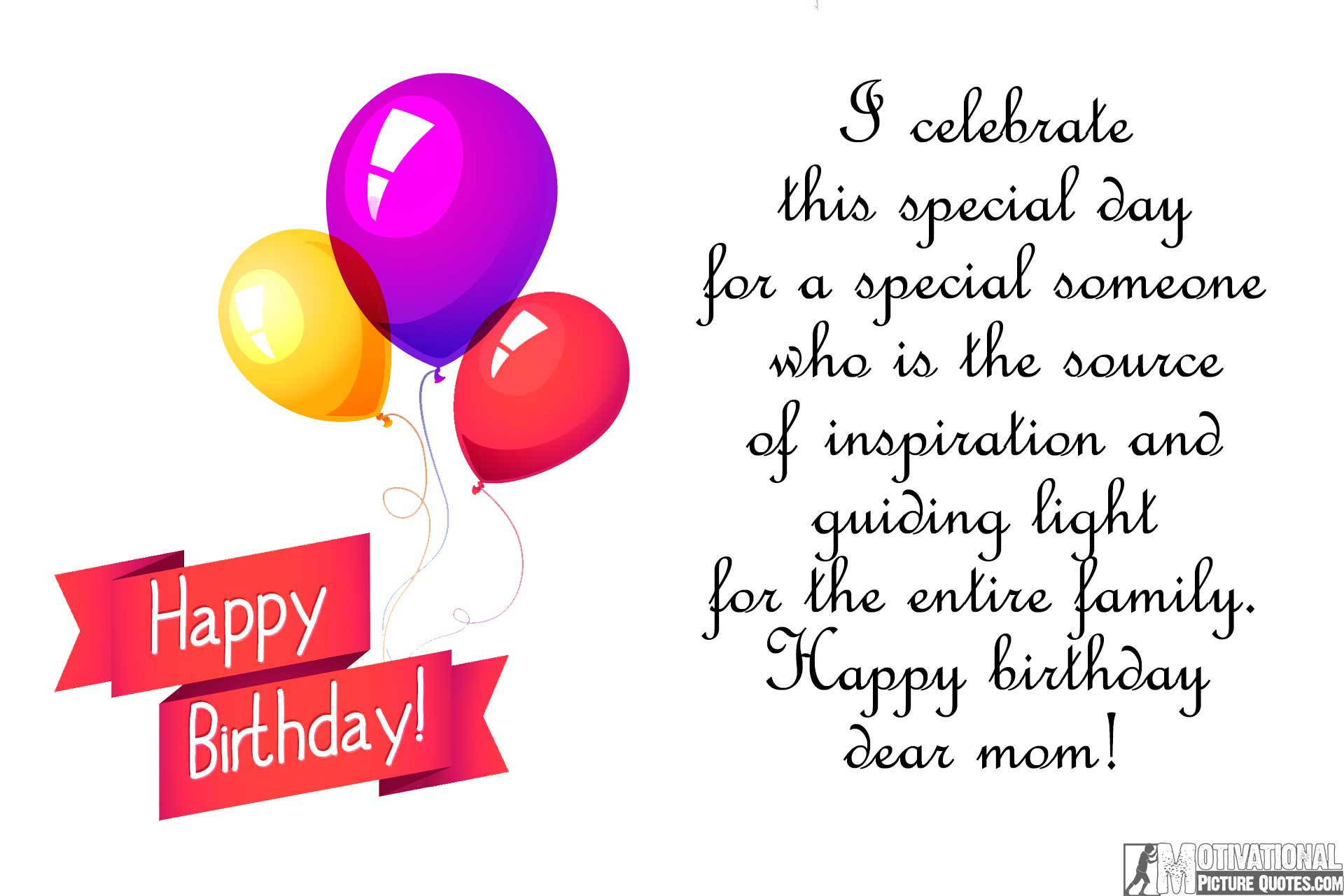 Best ideas about Quotes For Moms Birthday
. Save or Pin 35 Inspirational Birthday Quotes Now.