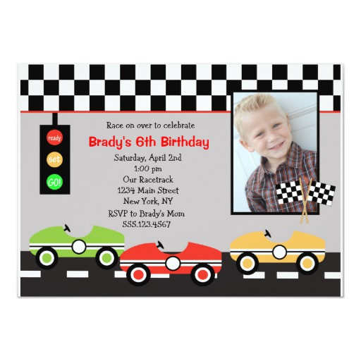 Best ideas about Race Car Birthday Invitations
. Save or Pin Race Car Racecar Brithday Boys Birthday Invitation Now.