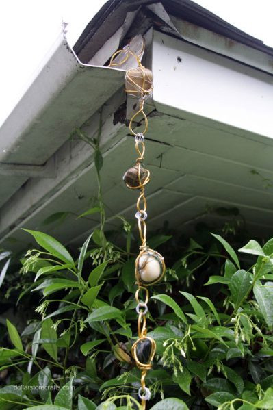 Best ideas about Rain Chain DIY
. Save or Pin Tutorial Rain Chain from Wire Wrapped Rock Dollar Store Now.