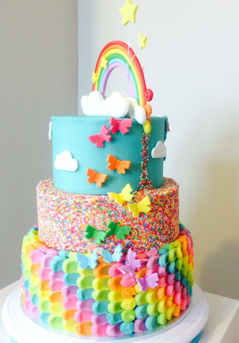 Best ideas about Rainbow Birthday Cake
. Save or Pin Rainbow cake Back of My Little Pony Rainbow Dash cake by Now.