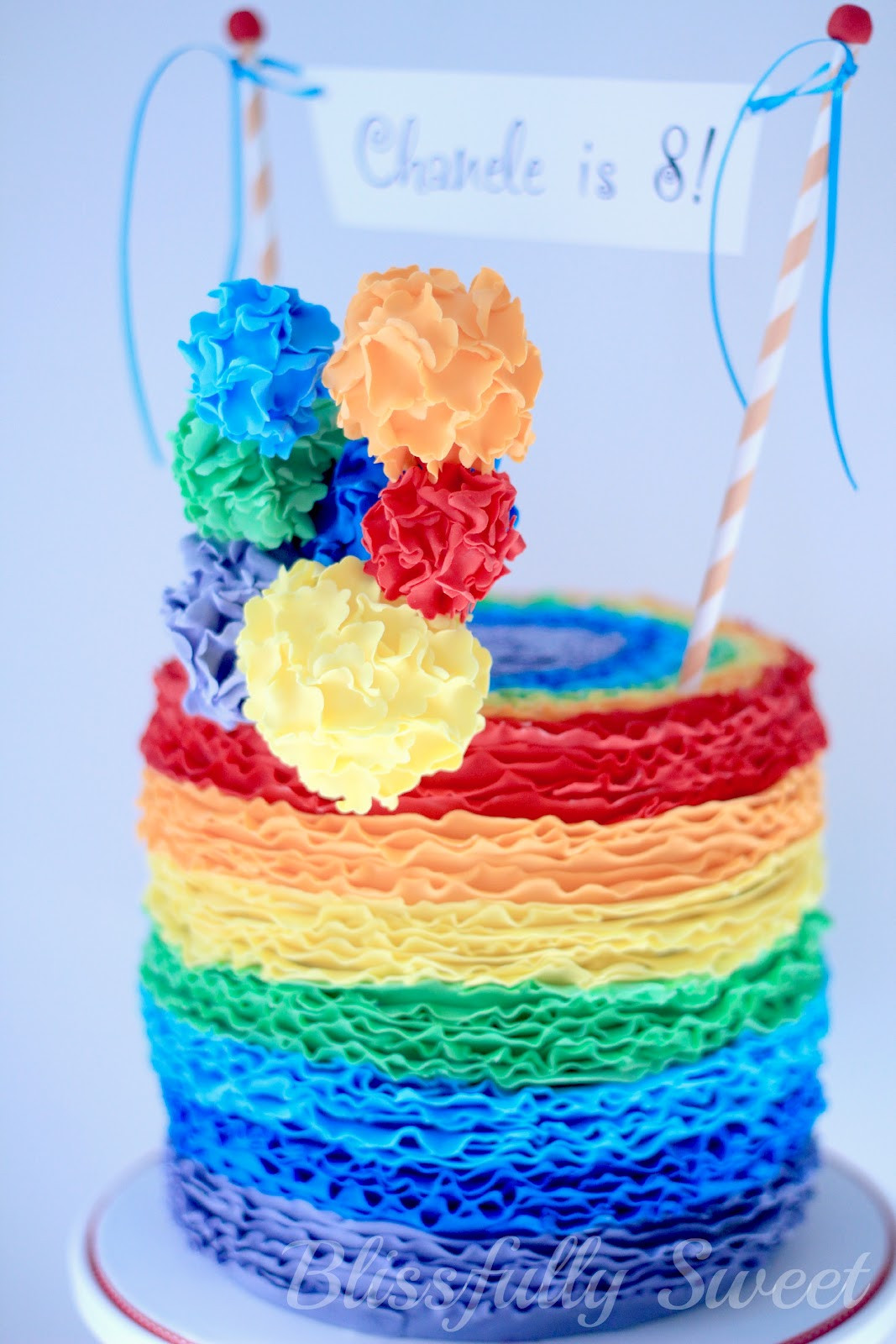 Best ideas about Rainbow Birthday Cake
. Save or Pin Blissfully Sweet A Rainbow Rufflicious Birthday Cake Now.
