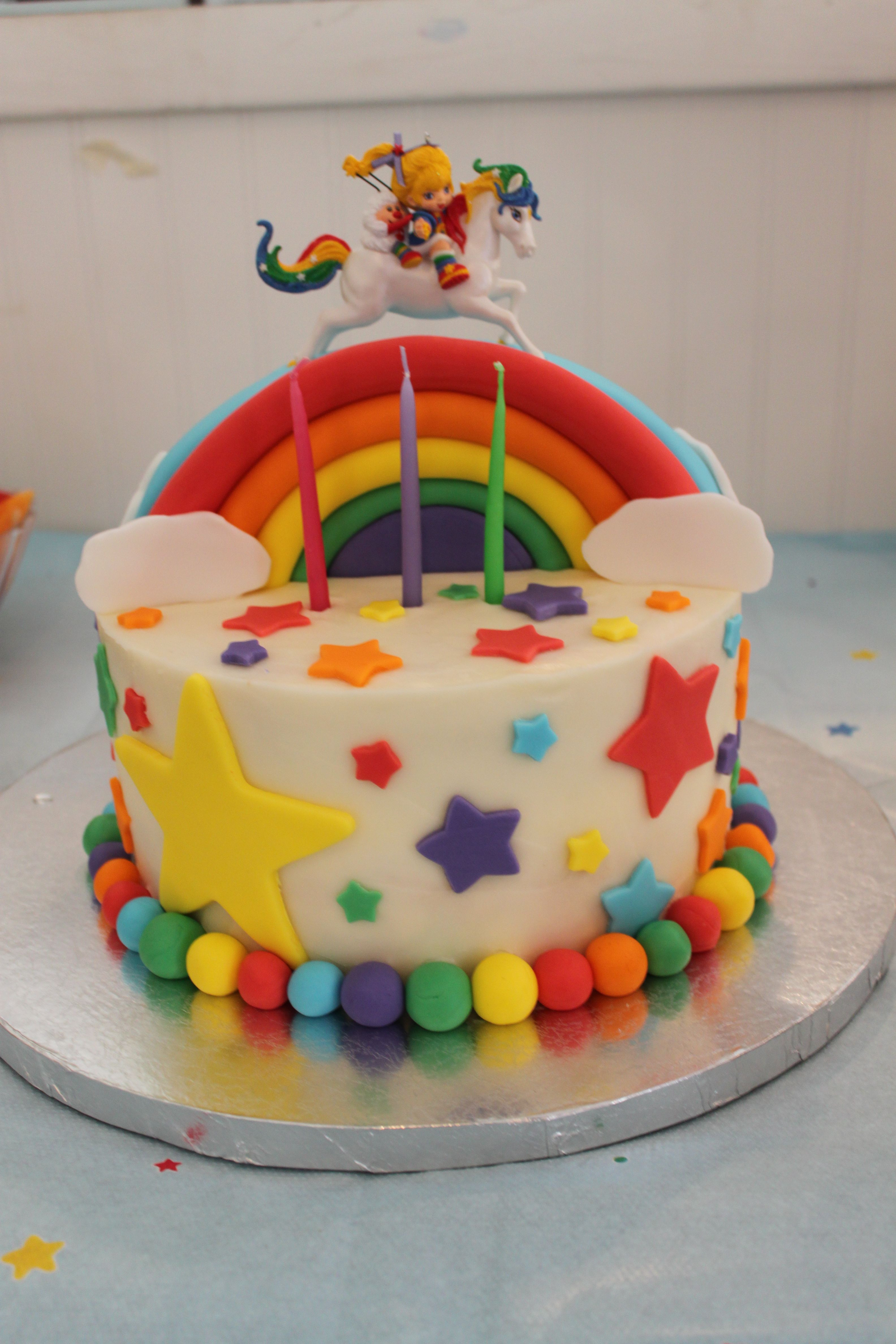 Best ideas about Rainbow Birthday Cake
. Save or Pin Rainbow Brite cake this may be an amazing 1st birthday Now.