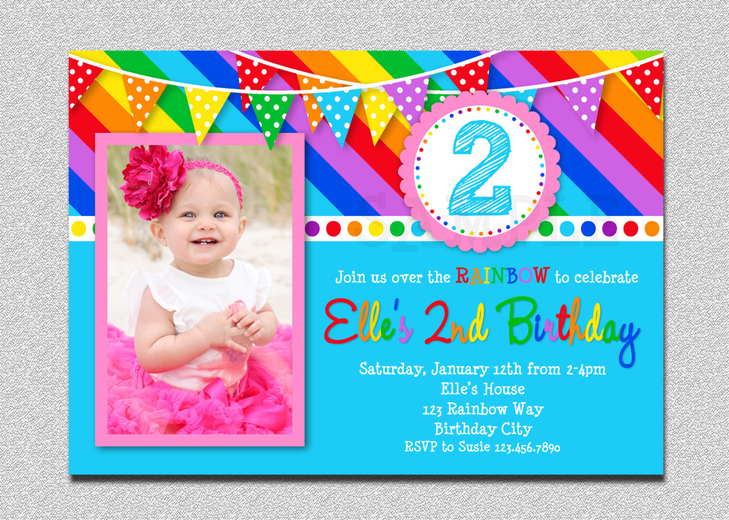 Best ideas about Rainbow Birthday Invitations
. Save or Pin Rainbow Birthday Invitation Rainbow Kids Birthday Invite 1st Now.