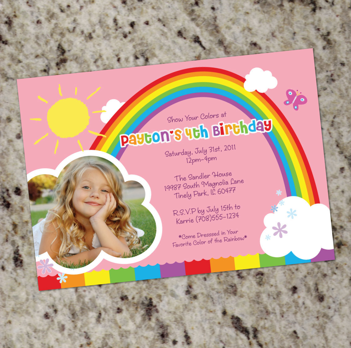 Best ideas about Rainbow Birthday Invitations
. Save or Pin RAINBOW PARTY Birthday Party Invitations Printable Design Now.