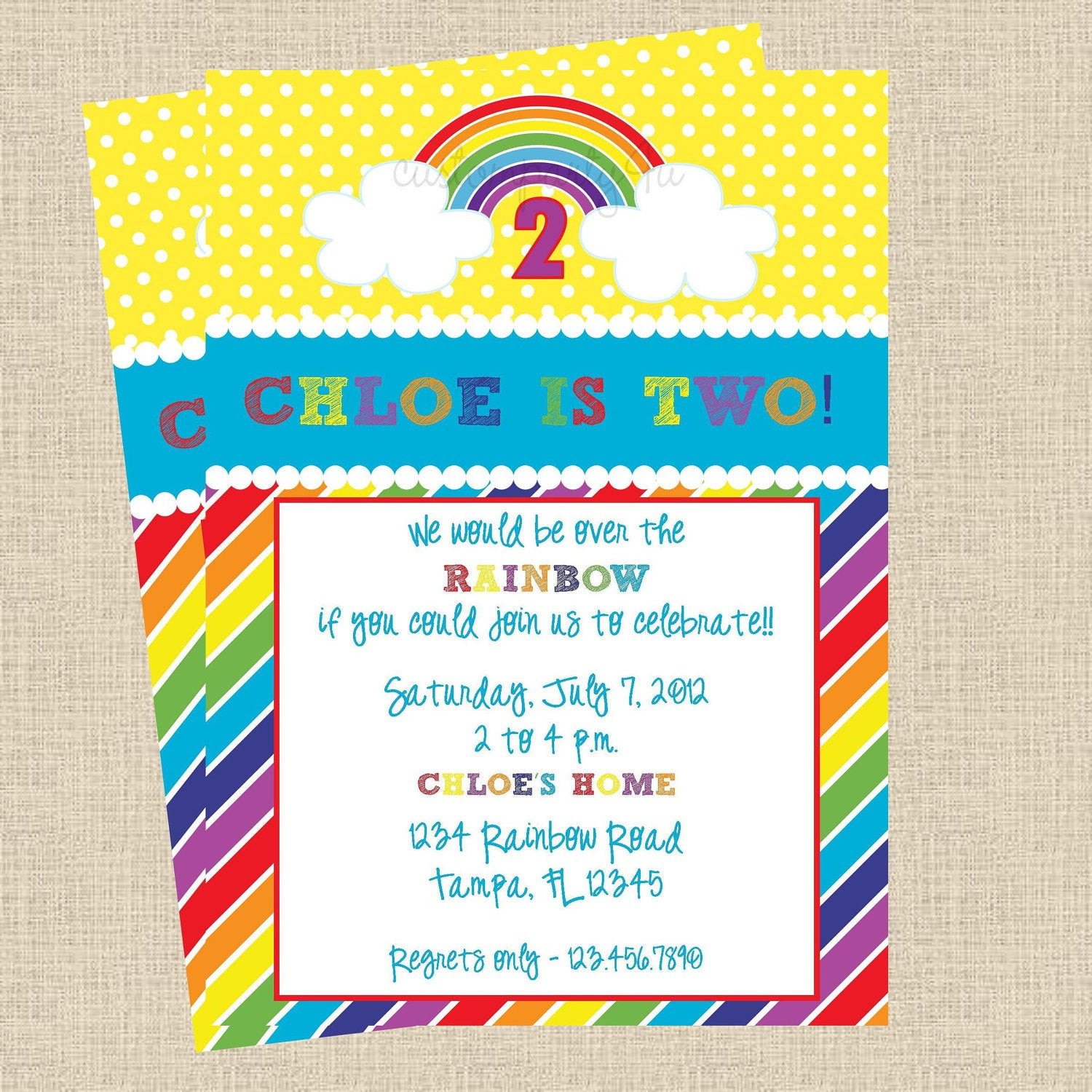 Best ideas about Rainbow Birthday Invitations
. Save or Pin It s A Rainbow Party Birthday Invitations Set of 12 Now.