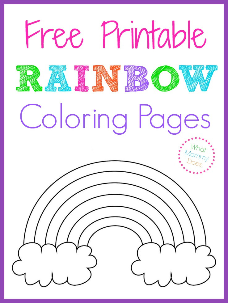 Best ideas about Rainbow Coloring Book
. Save or Pin Free Printable Rainbow Coloring Pages What Mommy Does Now.