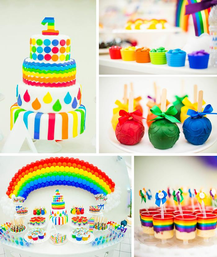 Best ideas about Rainbow Theme Birthday Party
. Save or Pin Kara s Party Ideas Rainbow Birthday Party Planning Ideas Now.
