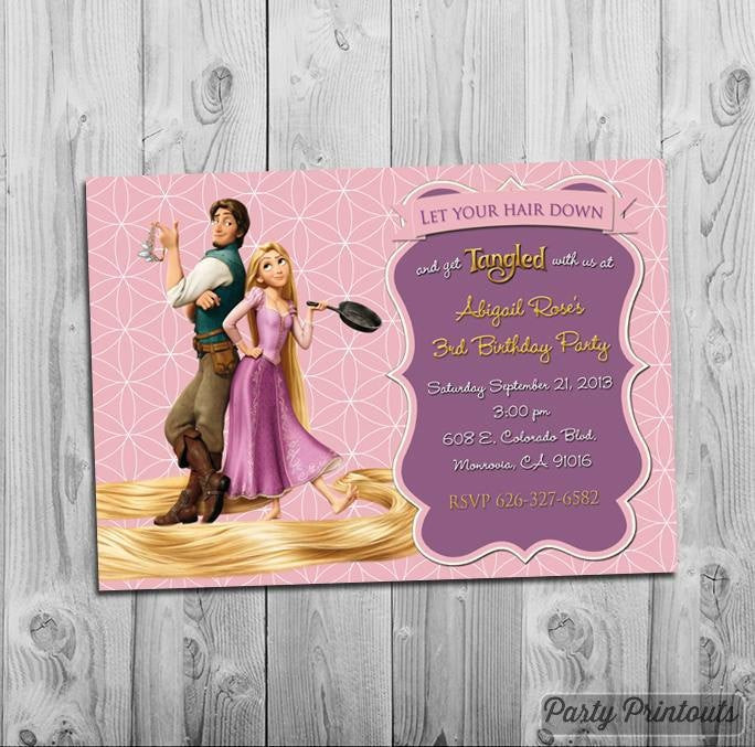 Best ideas about Rapunzel Birthday Invitations
. Save or Pin Rapunzel Tangled Invitation Printable for Tangled Themed Now.