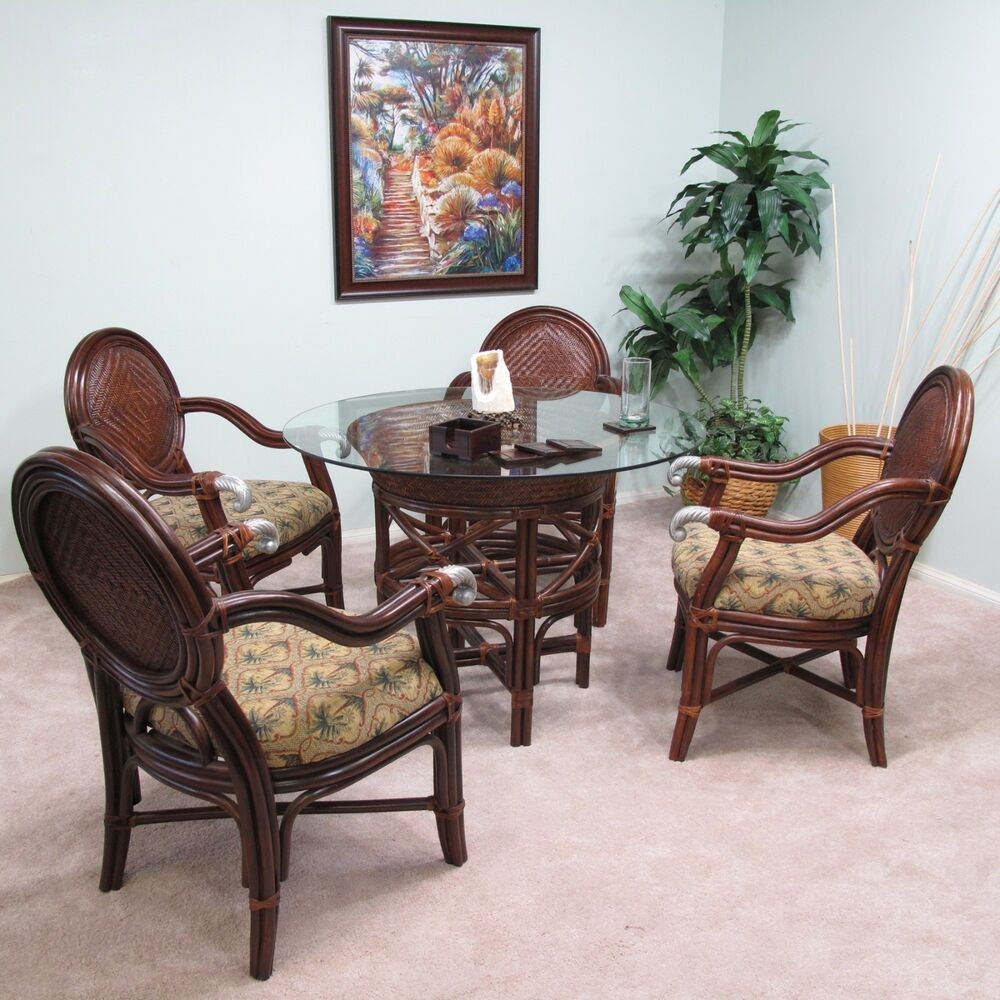 Best ideas about Rattan Dining Set
. Save or Pin Calama Rattan Wicker Dining 5PC Furniture Set 4 Chairs Now.