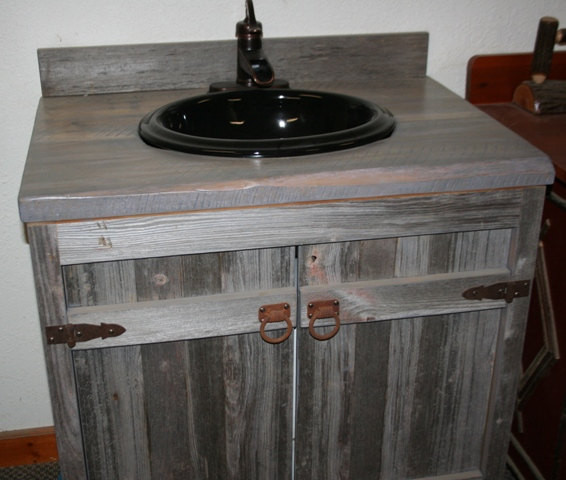 Best ideas about Reclaimed Wood Bathroom Vanity
. Save or Pin Weathered Gray Reclaimed Wood Bathroom Vanity Now.