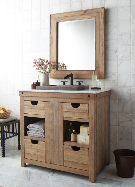 Best ideas about Reclaimed Wood Bathroom Vanity
. Save or Pin Chardonnay Reclaimed Wood Bathroom Vanity Transitional Now.