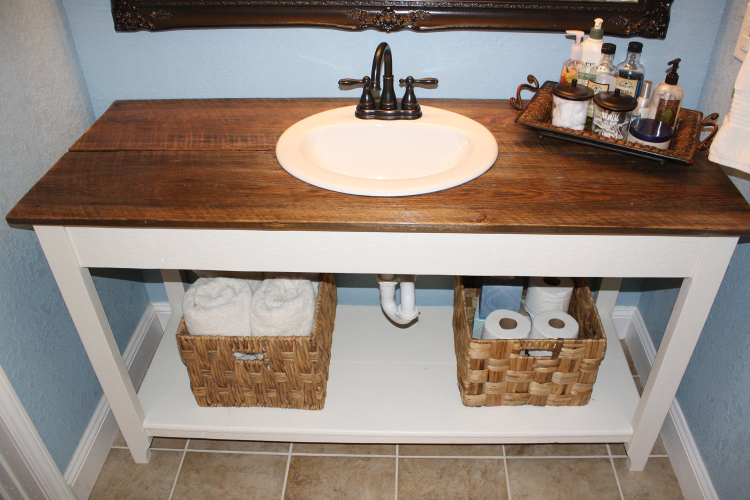 Best ideas about Reclaimed Wood Bathroom Vanity
. Save or Pin Farmhouse Reclaimed Wood Bathroom Vanity Now.