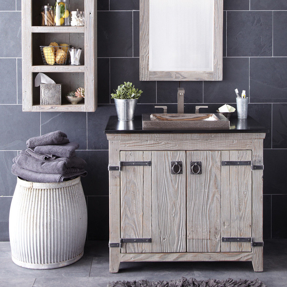 Best ideas about Reclaimed Wood Bathroom Vanity
. Save or Pin Wood bathroom reclaimed bathroom cabinet reclaimed wood Now.