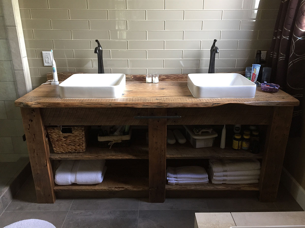 Best ideas about Reclaimed Wood Bathroom Vanity
. Save or Pin Reclaimed Wood Bathroom Vanity Story Barns Now.