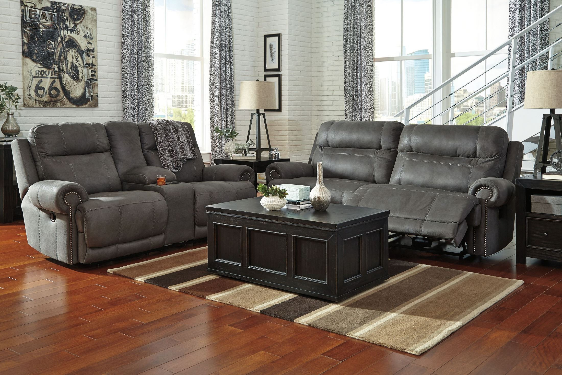 Best ideas about Reclining Living Room Sets
. Save or Pin Austere Gray Reclining Living Room Set from Ashley Now.